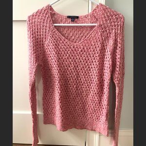 American Eagle Pink Knit Sweater